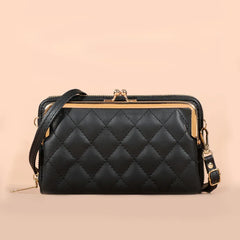 Multifunction Lingge Horizontal Shoulder Bag Women's Crossbody Clutch