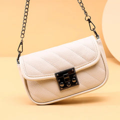 Genuine Leather Women Shoulder Bag Lady Chain Small Messenger Bag