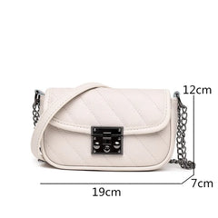 Genuine Leather Women Shoulder Bag Lady Chain Small Messenger Bag