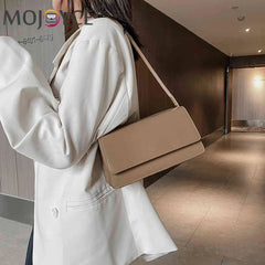 Solid Handbag Women Portable TOTES PU Leather Phone Bags