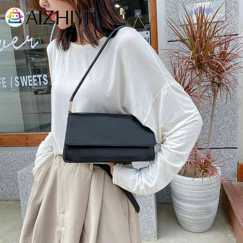 High PU Leather Shoulder Bag Women TOTES Flap Underarm Phone Bags