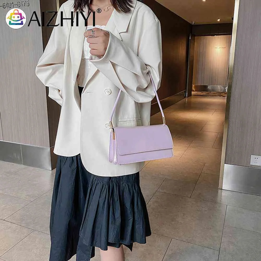 High PU Leather Shoulder Bag Women TOTES Flap Underarm Phone Bags