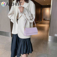 High PU Leather Shoulder Bag Women TOTES Flap Underarm Phone Bags