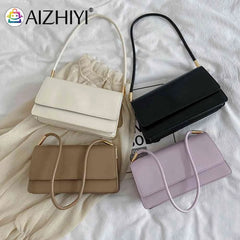 High PU Leather Shoulder Bag Women TOTES Flap Underarm Phone Bags