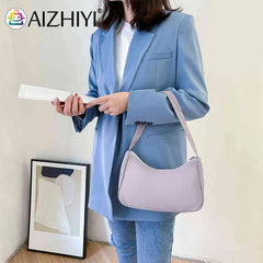 Vintage Nylon Women Shoulder Handbags Retro Female Hobos Bags