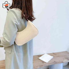 Vintage Nylon Hobos Bags for Women, Zipper Shoulder Handbags