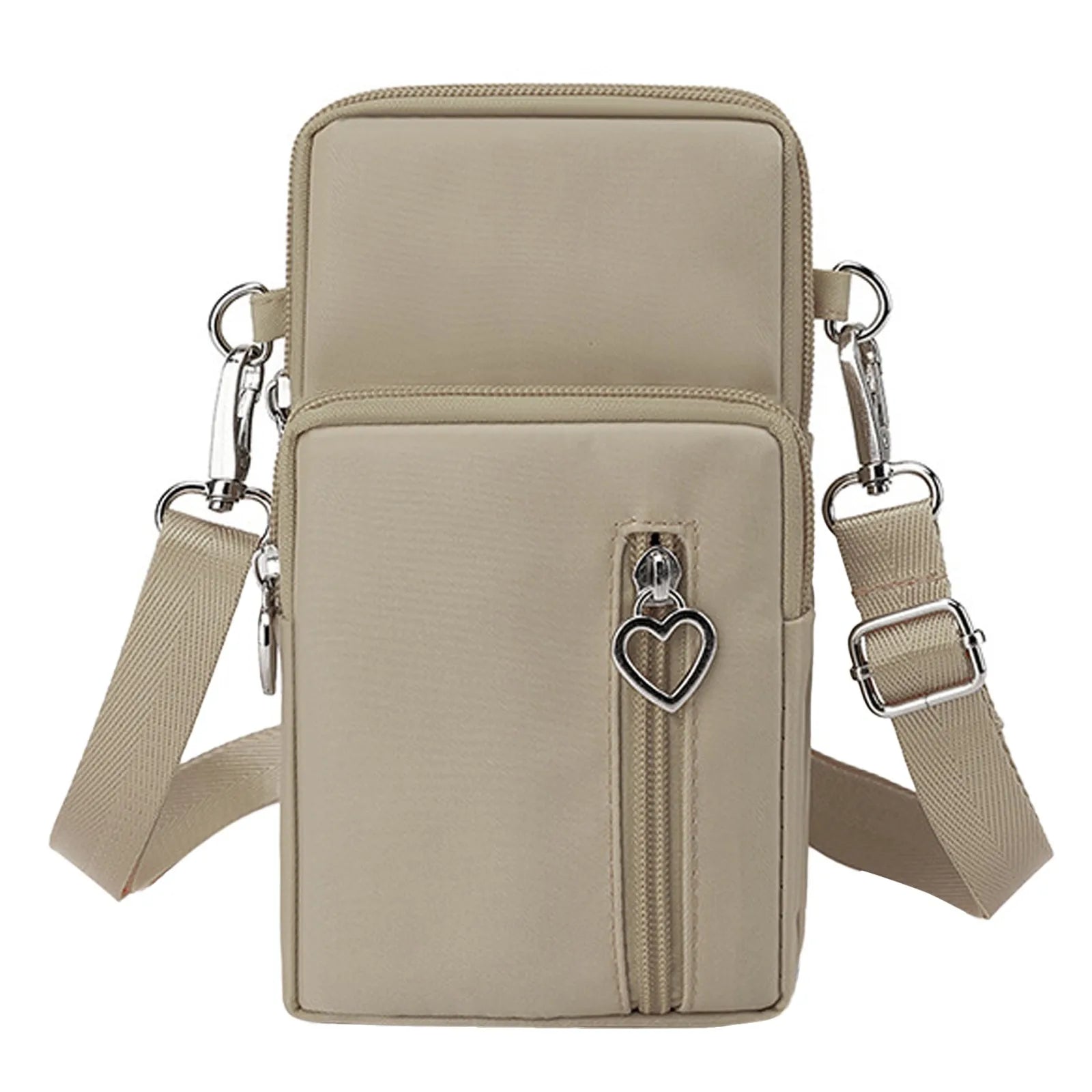 Solid Non Printing Small Shoulder Bag for Men and Women