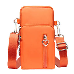 Solid Non Printing Small Shoulder Bag for Men and Women