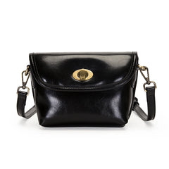 Wax Leather Women Shoulder Crossbody Bag 2022