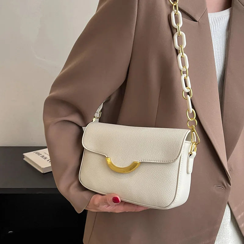 Women's PU Leather Shoulder Bag for Spring Summer
