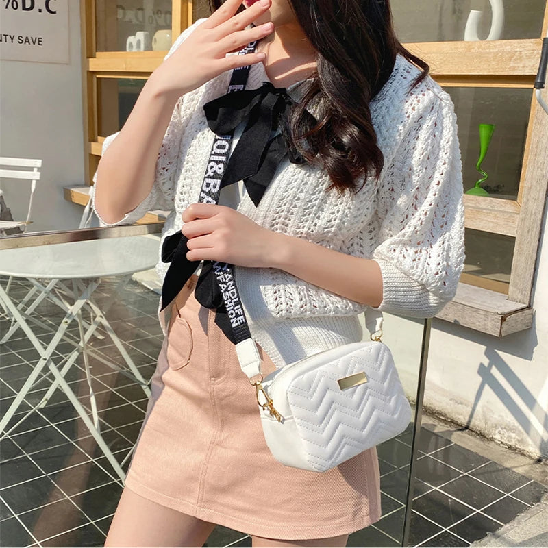 Woven Leather Crossbody Bag for Women Shoulder Purse Handbags