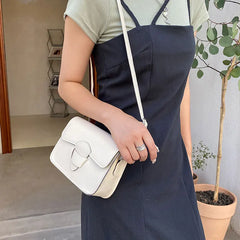 Small Square Bag Pu Leather Shoulder Bag Ladies Crossbody Bag