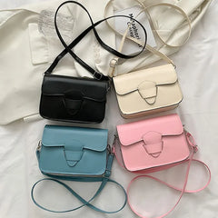 Small Square Bag Pu Leather Shoulder Bag Ladies Crossbody Bag