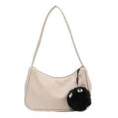 Nylon Shoulder Purse Zipper Street Commuter Clutch Small Bag Women