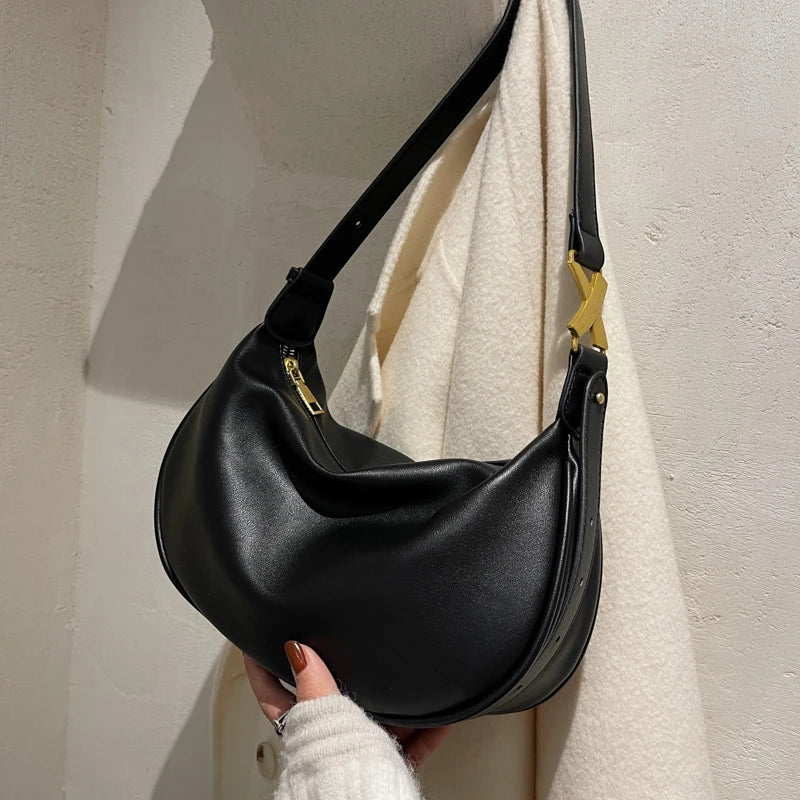 Soft Leather Crossbody Bag for Women Shoulder Handbag Hobo Bag