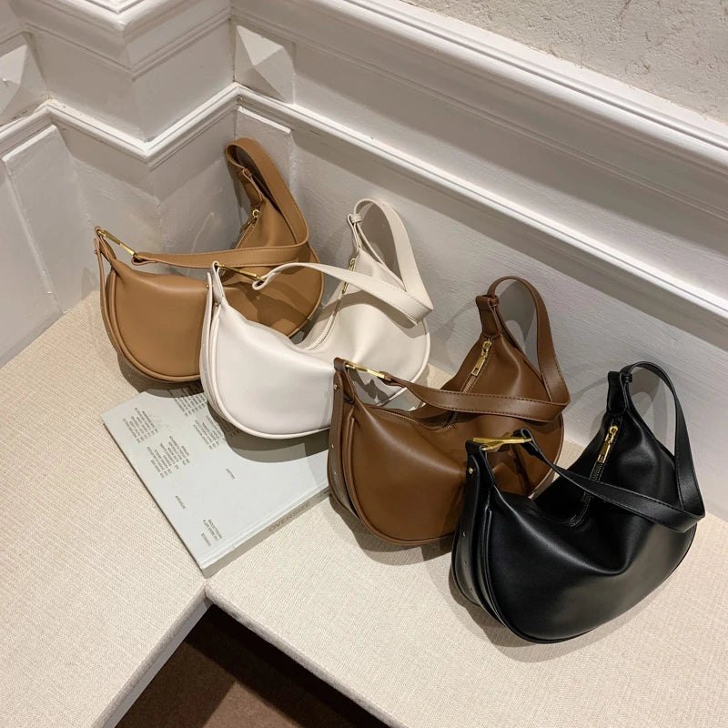 Soft Leather Crossbody Bag for Women Shoulder Handbag Hobo Bag