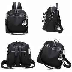 Solid Oxford Women Backpack Small Bagpack Schoolbag for Girls Multifunction