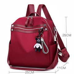 Solid Oxford Women Backpack Small Bagpack Schoolbag for Girls Multifunction