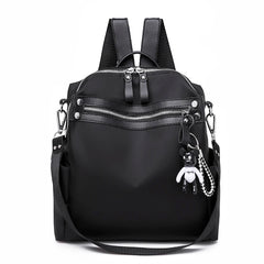 Solid Oxford Women Backpack Small Bagpack Schoolbag for Girls Multifunction