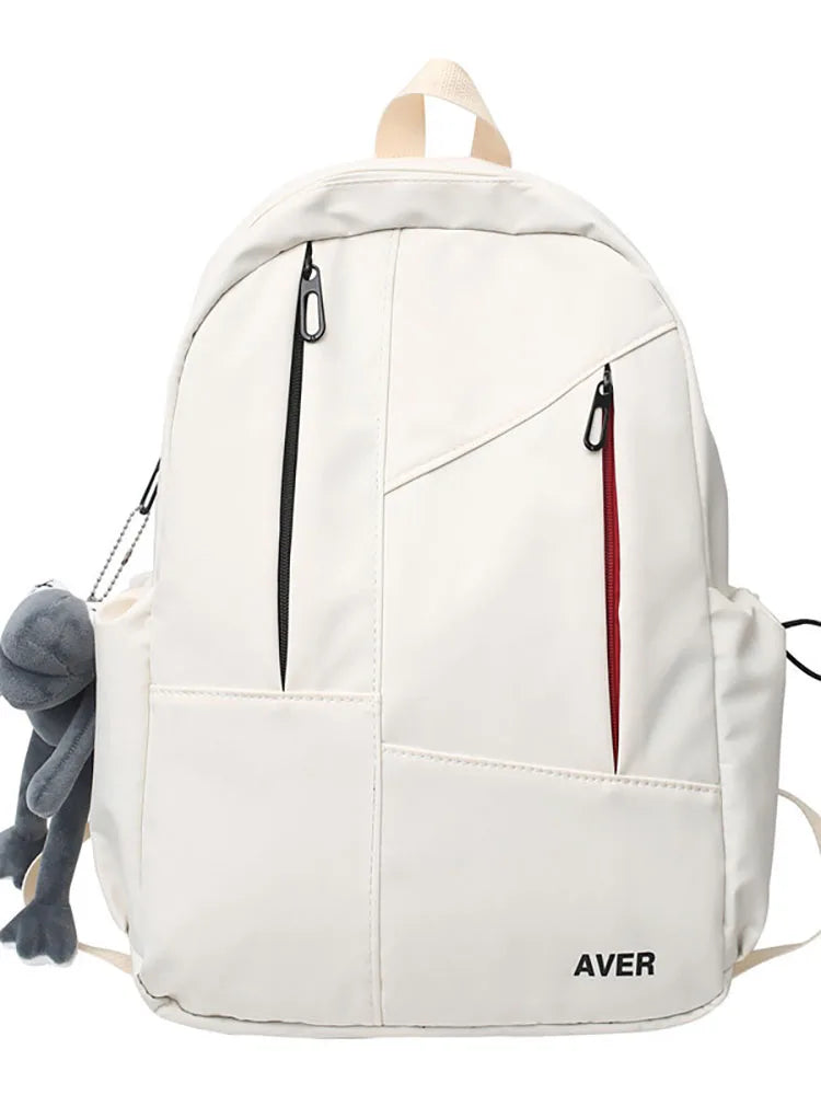 Solid Women's Backpack Bags Large Capacity Outdoor Travel Schoolbags