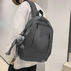 Solid Women's Backpack Bags Large Capacity Outdoor Travel Schoolbags