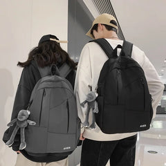 Solid Women's Backpack Bags Large Capacity Outdoor Travel Schoolbags