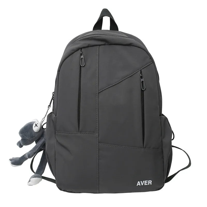 Solid Women's Backpack Bags Large Capacity Outdoor Travel Schoolbags