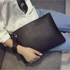 Vintage Leather Envelope Clutch Bag for Women