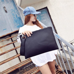 Vintage Leather Envelope Clutch Bag for Women