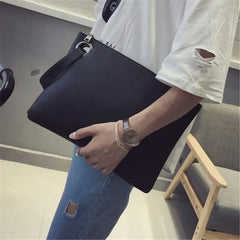 Vintage Leather Envelope Clutch Bag for Women