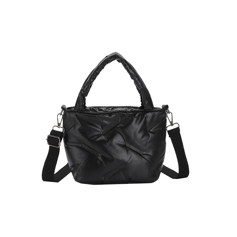 High Solid Bucket Shoulder Crossbody Bag Woman