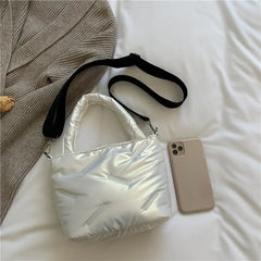 High Solid Bucket Shoulder Crossbody Bag Woman