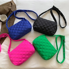Soft Cotton Shoulder Bag Winter Female Underarm Bag