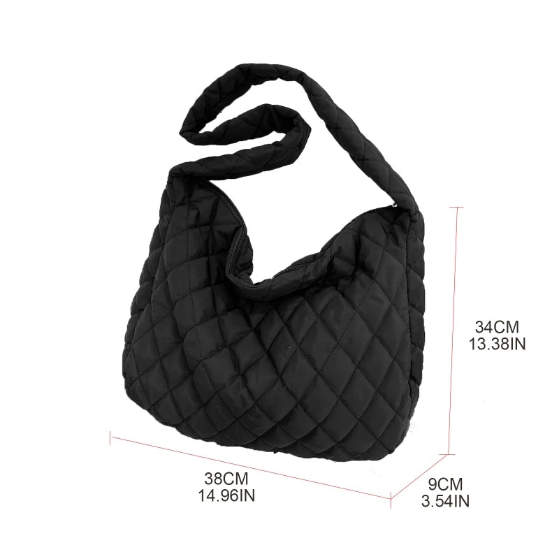 Space Pad Cotton Women Shoulder Bag Lady Winter Quilted Bags