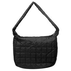 Soft Quilted Crossbody Bag Women Nylon Shoulder Shopper Bag