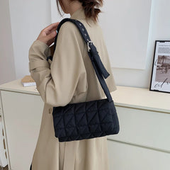 Winter Nylon Padded Quilted Shopper Bags for Women