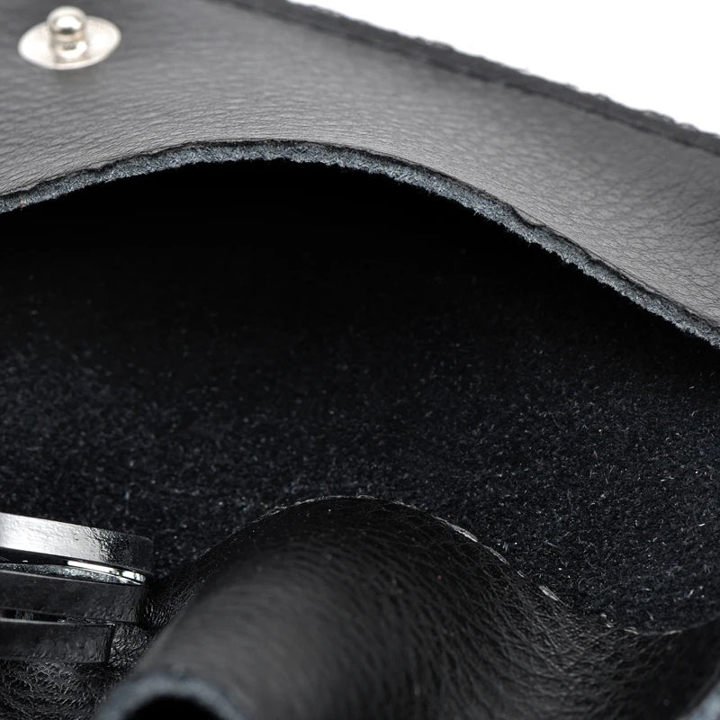 Split Cow Leather Key Holder Waist Bag Travel Organizer Pouch