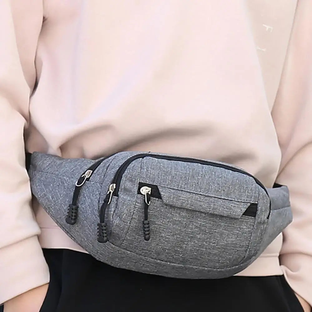 Sport Purse Waist Bag Women Anti-theft Zipper Belt Bag Crossbody Fanny Pack
