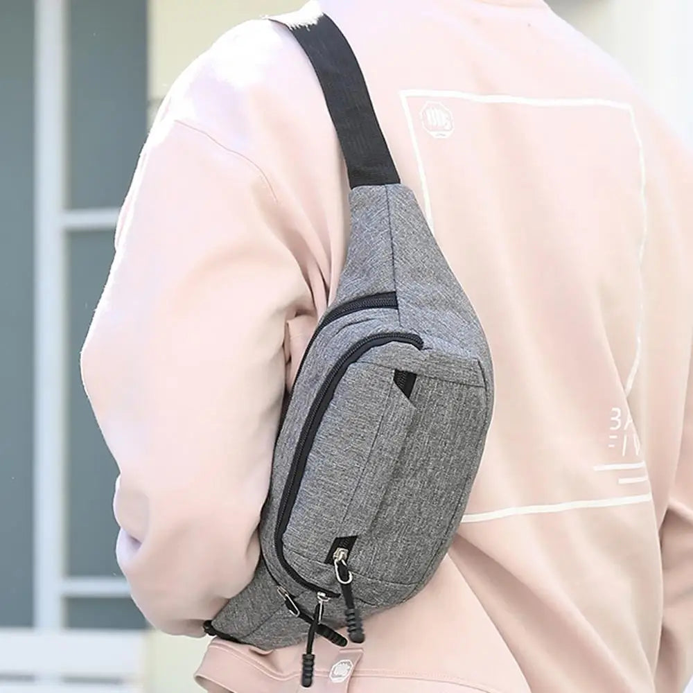 Sport Purse Waist Bag Women Anti-theft Zipper Belt Bag Crossbody Fanny Pack