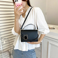 Square Shoulder Bag Chain Handle Small Handbags And Purses