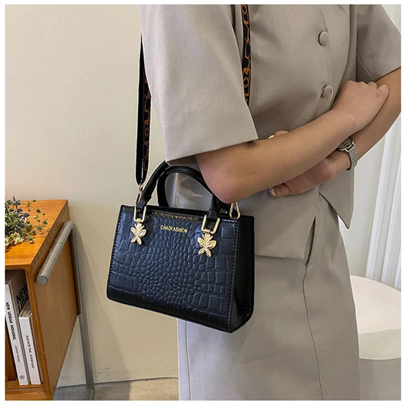 Square Shoulder Bag for Women Crossbody Handbags Small PU Leather Top-handle Pur