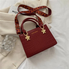 Square Shoulder Bag for Women Crossbody Handbags Small PU Leather Top-handle Pur