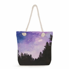 Starry Sky Print Handbags Bright Colors Women Shoulder Bag
