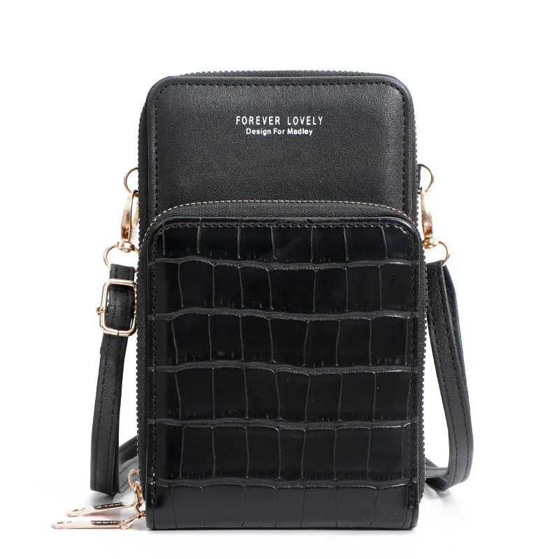 Stone Pattern Shoulder Bag Women Small Crossbody Messenger Clutch Purse