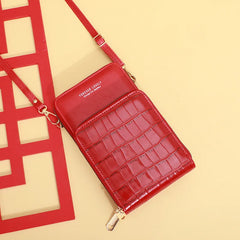 Stone Pattern Shoulder Bag Women Small Crossbody Messenger Clutch Purse