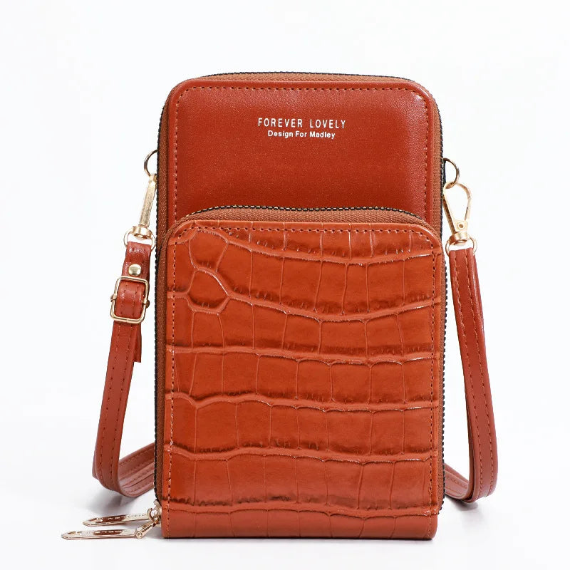 Stone Pattern Shoulder Bag Women Small Crossbody Messenger Clutch Purse