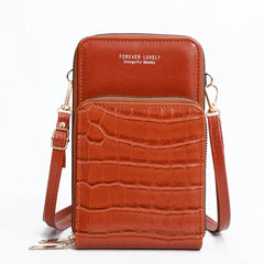 Stone Pattern Shoulder Bag Women Small Crossbody Messenger Clutch Purse