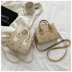 Bohemian Woven Straw Handbag for Women Shoulder Bags