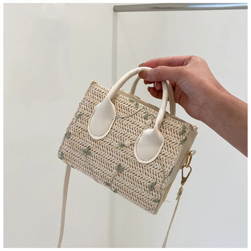 Bohemian Woven Straw Handbag for Women Shoulder Bags