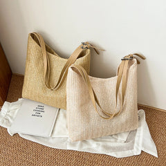 Straw Women Handbag Tote Bag Summer Female Handwoven Beach Holiday